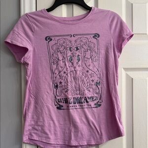 SO kids Pink "Wave Dreamer" Graphic Short Sleeve Tee size 14/16